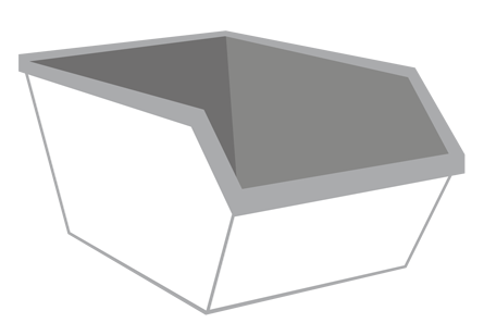 Grond container 6m³