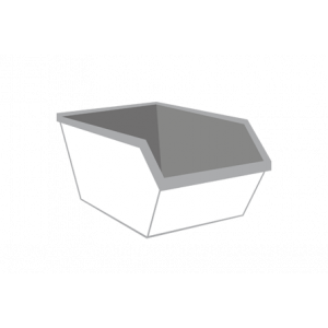 Grond met puin container 3m³