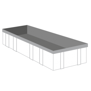 Bouw- en sloopafval container 17m³